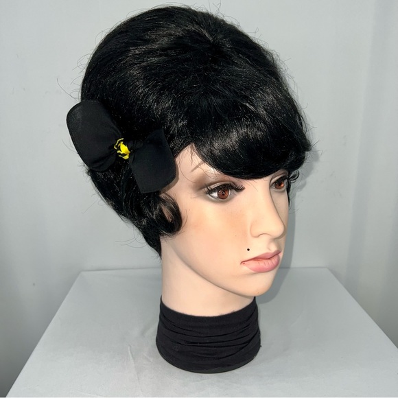 Black and Yellow Knot Bandana Knotted Hair Bow - Picture 3 of 11